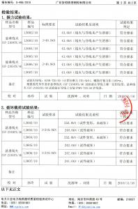 產(chǎn)品檢驗報告