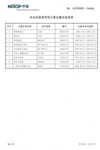 產品檢驗報告